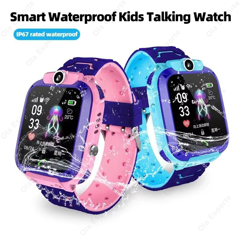 Smartwatch Digital Watches For Kid Boy With Alarm - Детские смарт-часы Q12 с 2G-вызовами, водонепроницаемые,