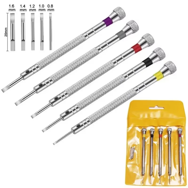 Watchmaker Screwdriver - Набор из 5 стальных отверток 0,8-1,6