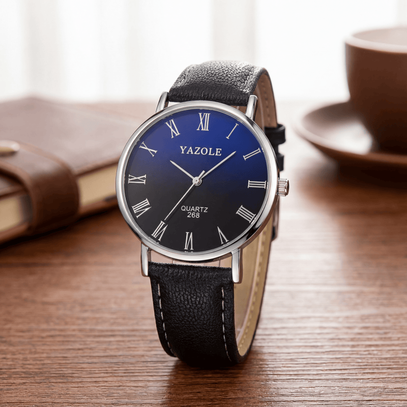 Smartwatch Casual Watches For Men - Минималистичные кварцевые часы YAZOLE для мужчин,