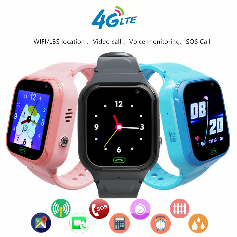 Smartwatch Digital Watches For Kid Boy With Alarm - 4G Детские Смартфонные Часы Видеозвонок WIFI