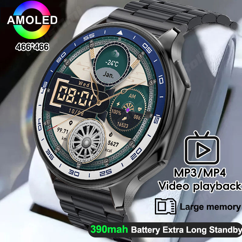 Smartwatch Timex Watches For Men - 1,43 AMOLED Смарт-часы 3D Surround Vision
