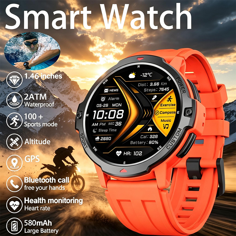 Smartwatch Timex Watches For Men - НОВЫЕ 6-осевые гироскопические военные GPS-смарт-часы с