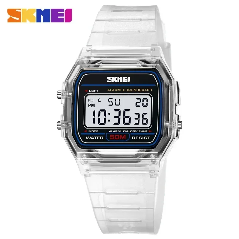 Tide Watch Surf - SKMEI 2056, прозрачный ремешок из ТПУ,