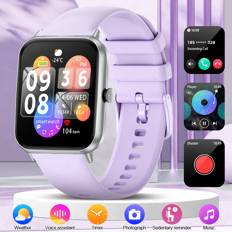 Smartwatch Health Watches For Women - LIGE модные 1,83 