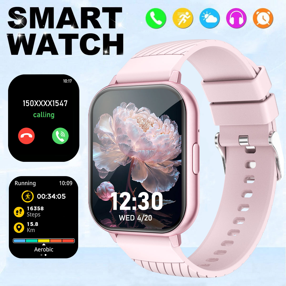 Smartwatch Watches Wallpaper - Многофункциональные умные часы с HD-экраном 1,83