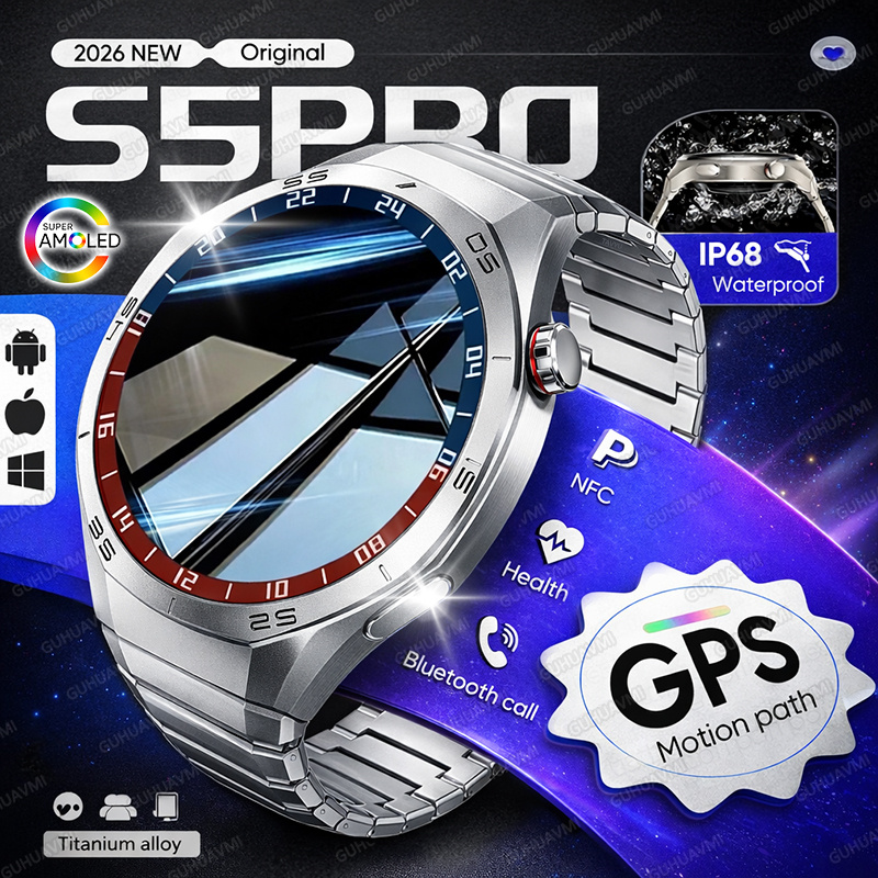 Smartwatch Premium Watches For Men - Новые смарт-часы 2026 года с GPS-трекером