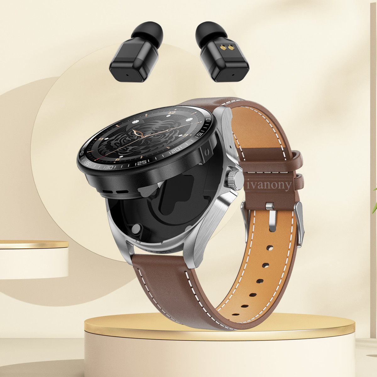 Smartwatch Watches Wallpaper - Смарт-часы 2 в 1 с наушниками,
