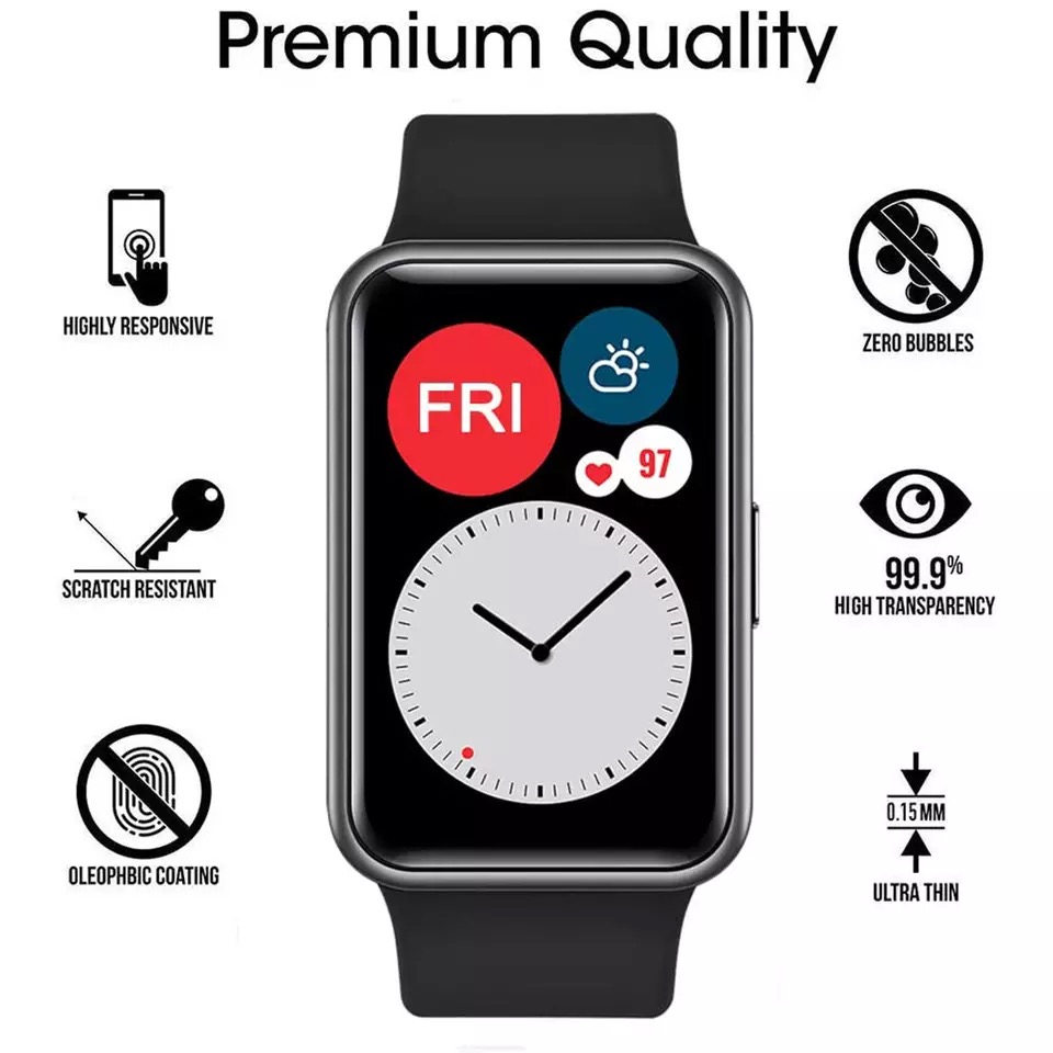 Huawei Smartwatch Watch Fit - Защитное мягкое стекло для Huawei Watch