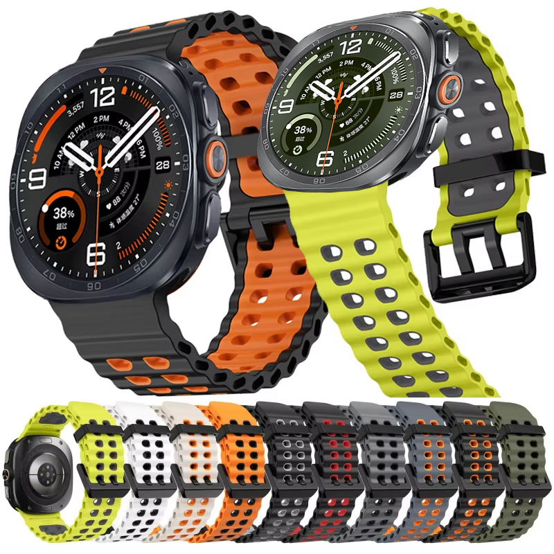 Tide Watch Surf - Двухцветный силиконовый ремешок для Samsung Galaxy
