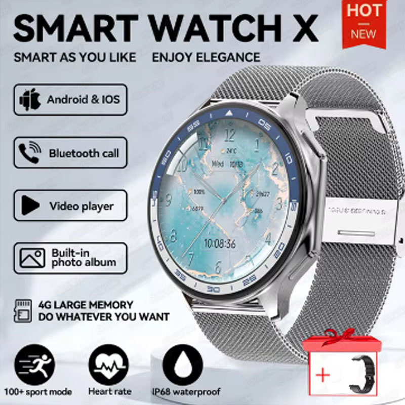 Smartwatch Iphone Watch For Men - 1,43-дюймовые наручные часы с большим экраном