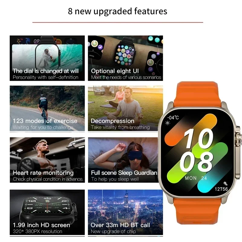 Новые умные часы T10 Ultra, 49 – обзор и цена Smartwatch Watches For Girls