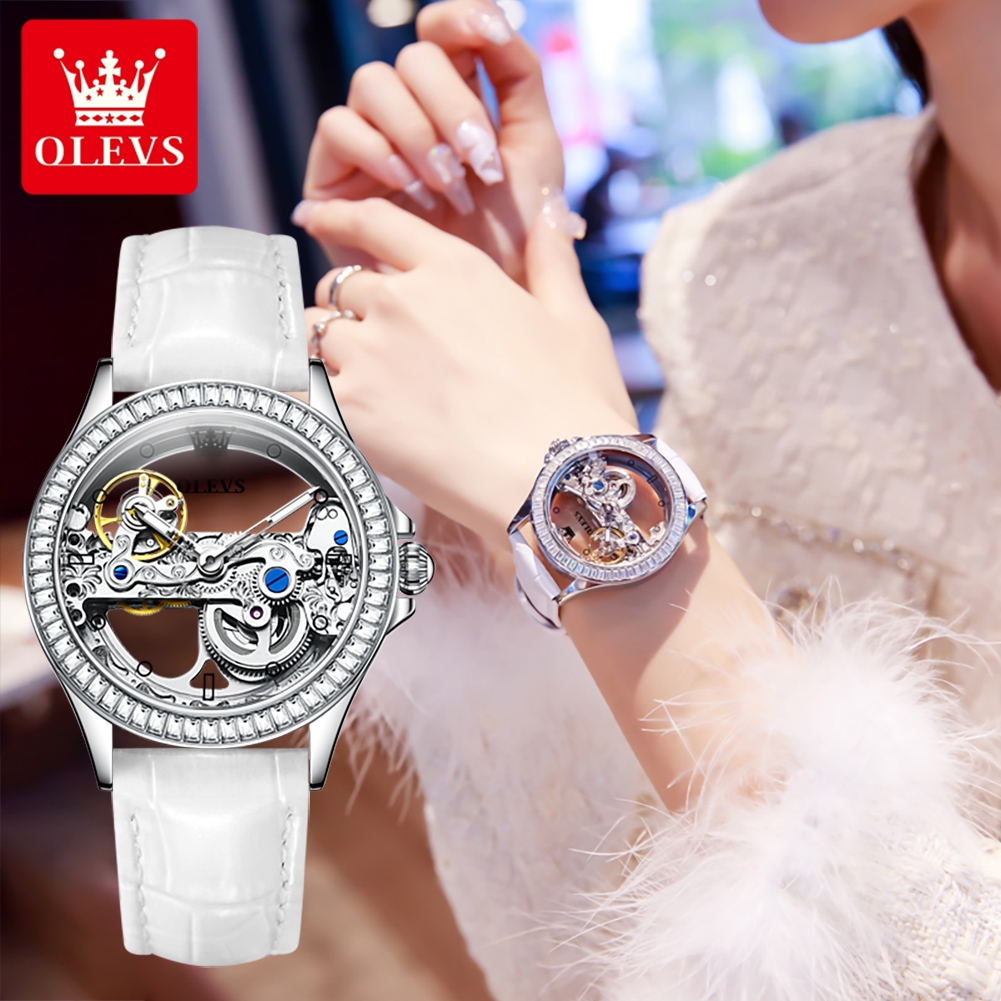 Часы OLEVS для пар, оригинальн – обзор и цена Skeleton Mechanical Watch
