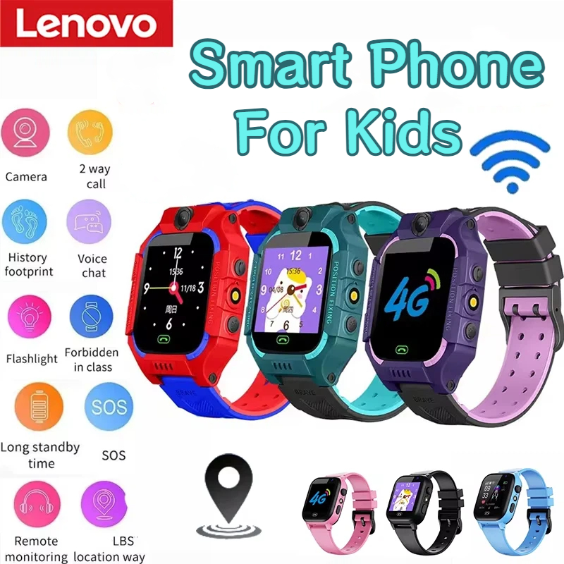 Детские умные часы Lenovo с GP – обзор и цена Smartwatch Watches For 12 Year Old Boy