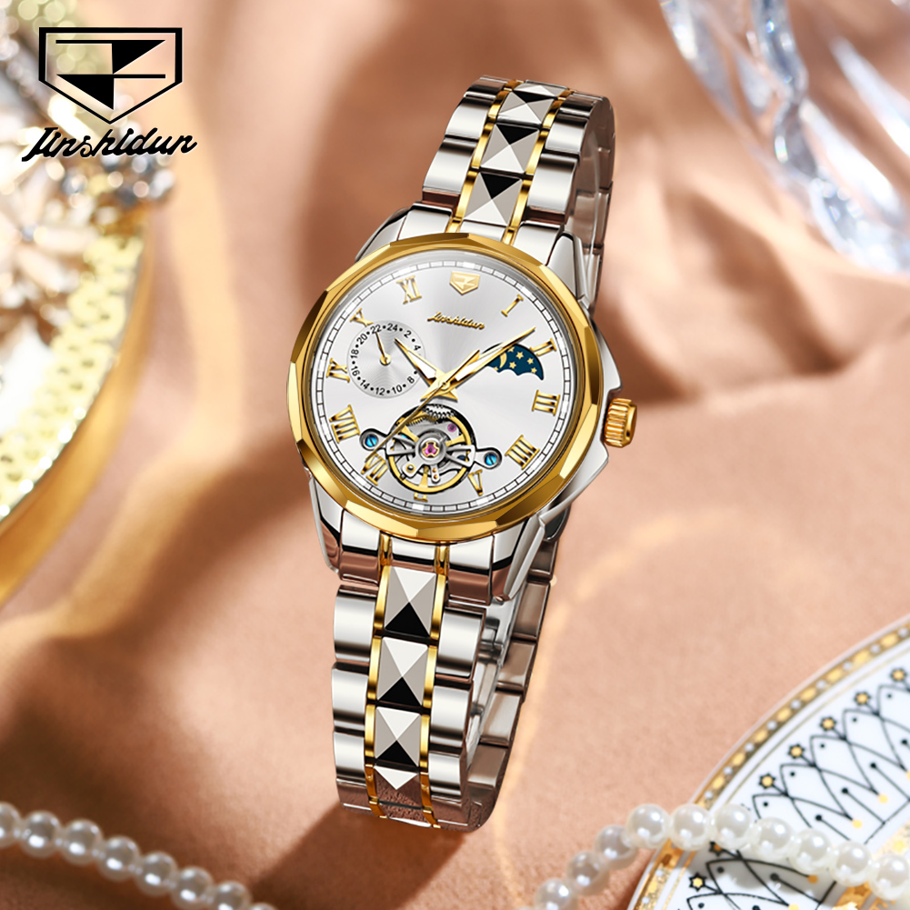 Женские часы JSDUN 8937: автом – обзор и цена Skeleton Mechanical Watch