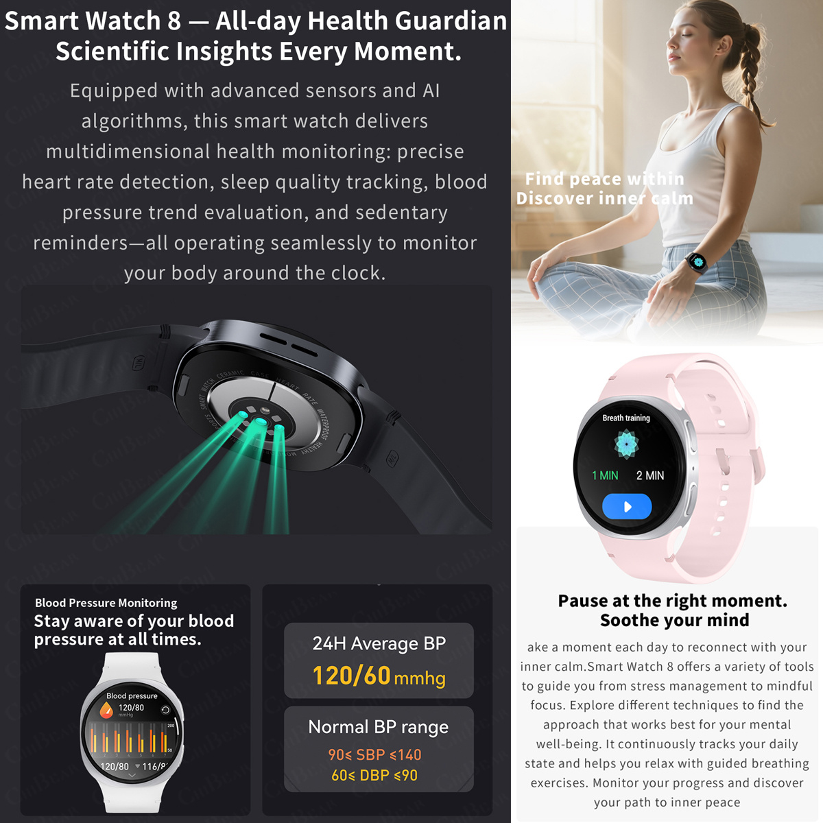 Новые смарт-часы 2026 года: 8  – обзор и цена Smartwatch Health Watches For Women