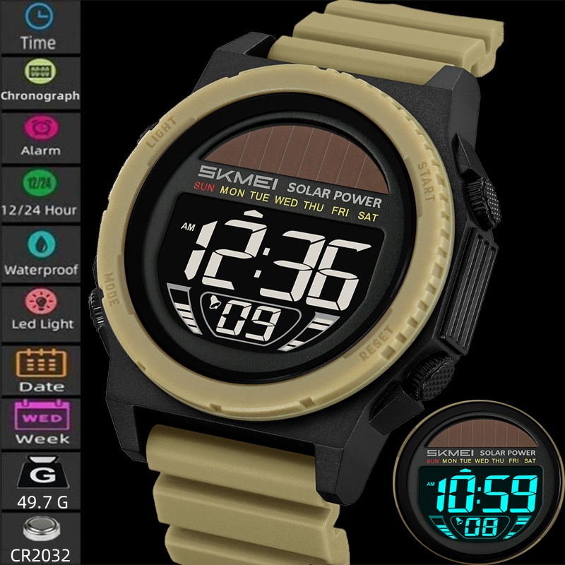 Skmei цифровые часы на солнечн – обзор и цена Tide Watch Surf