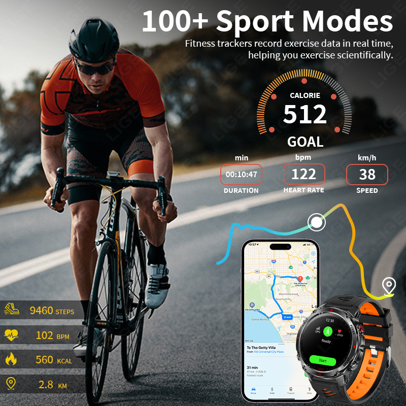 LIGE новые умные часы для мужч – обзор и цена Smartwatch Premium Watches For Men