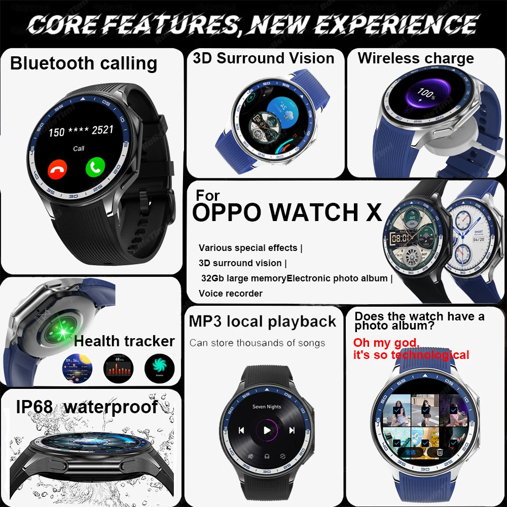 1,43 AMOLED Смарт-часы 3D Surr – обзор и цена Smartwatch Timex Watches For Men