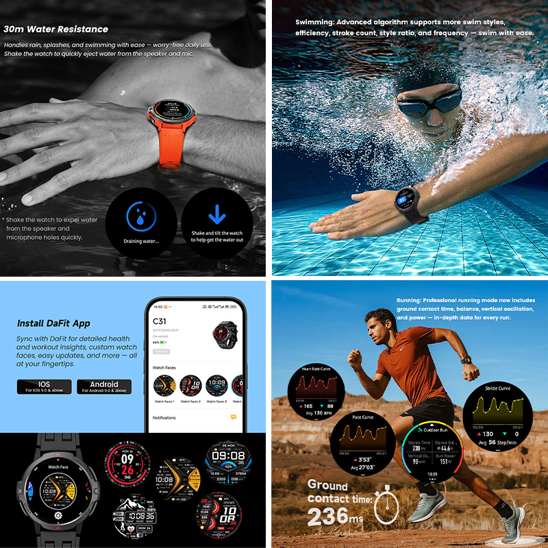 НОВЫЕ Смарт-часы с GPS 1,46 дю – обзор и цена Smartwatch Timex Watches For Men