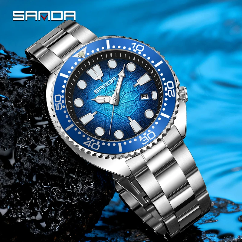 SANDA Роскошные модные мужские – обзор и цена Smartwatch Luxury Watches For Men