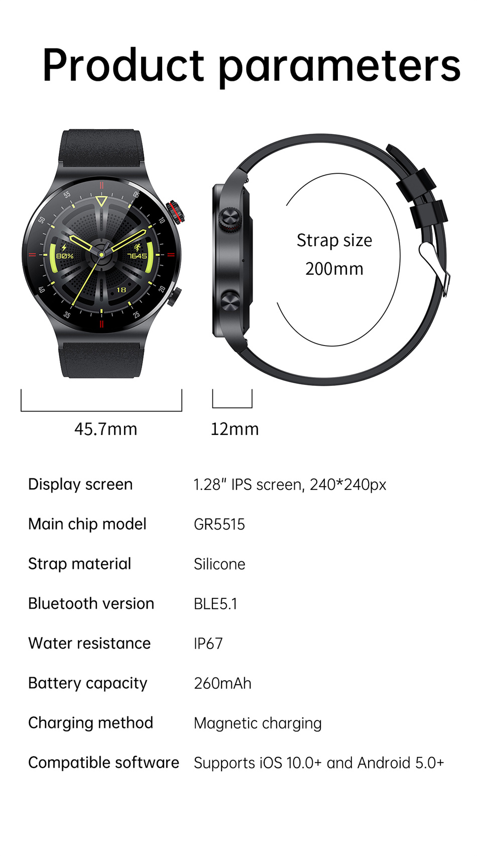 Смарт-часы с Bluetooth для Nok – обзор и цена Smartwatch Iphone Watch For Men