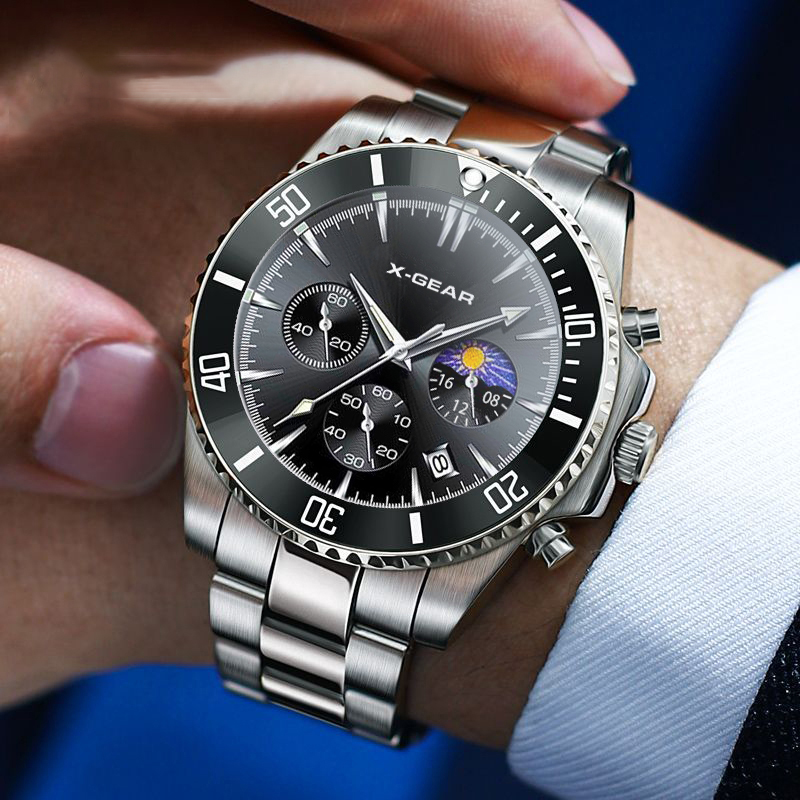 Мужские кварцевые часы X-GEAR  – обзор и цена Smartwatch Luxury Watches For Men