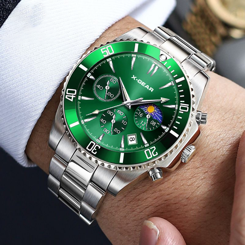 Мужские кварцевые часы X-GEAR  – обзор и цена Smartwatch Luxury Watches For Men