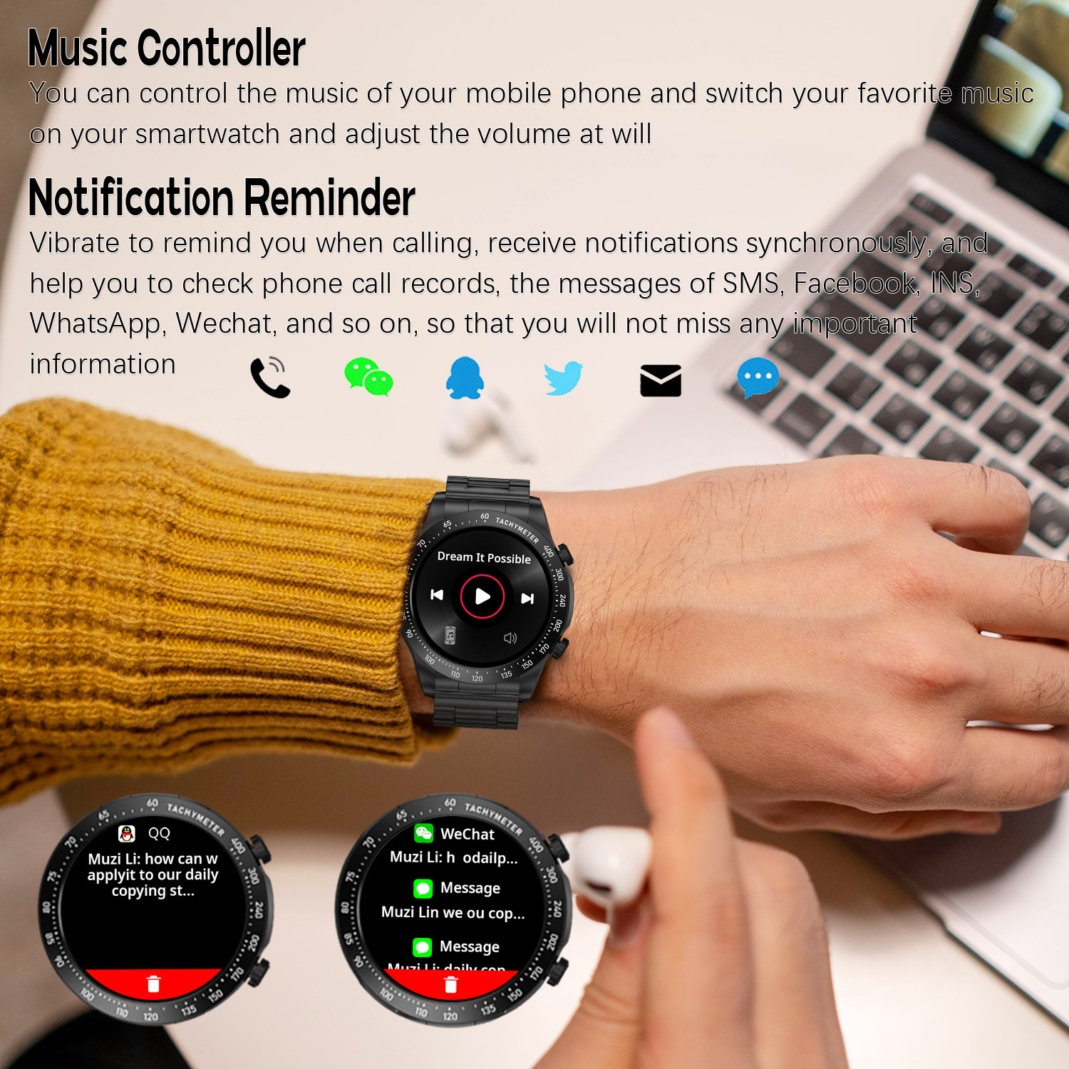 ROLLSTIMI Премиум Универсальны – обзор и цена Smartwatch Premium Watches For Men