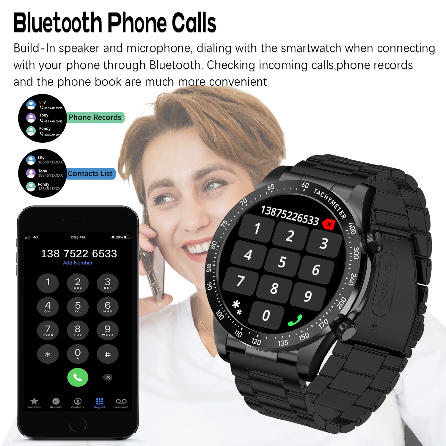 ROLLSTIMI Премиум Универсальны – обзор и цена Smartwatch Premium Watches For Men