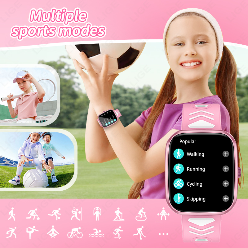 LIGE Новые 1,75-дюймовые водон – обзор и цена Smartwatch Digital Watches For Kid Boy With Alarm