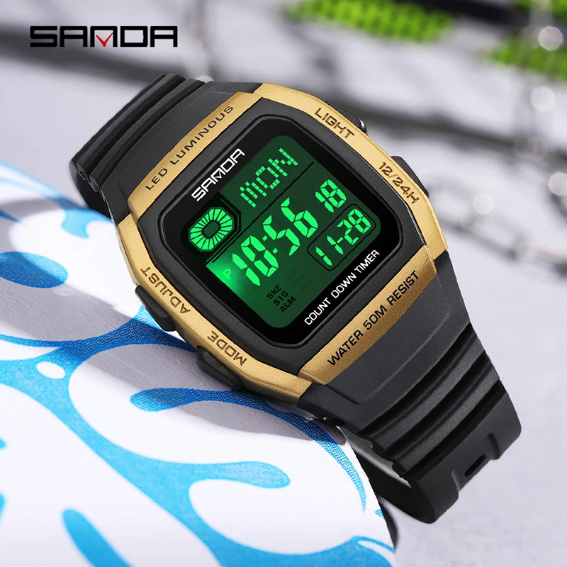 ]SANDA модные трендовые молоде – обзор и цена Tide Watch Surf