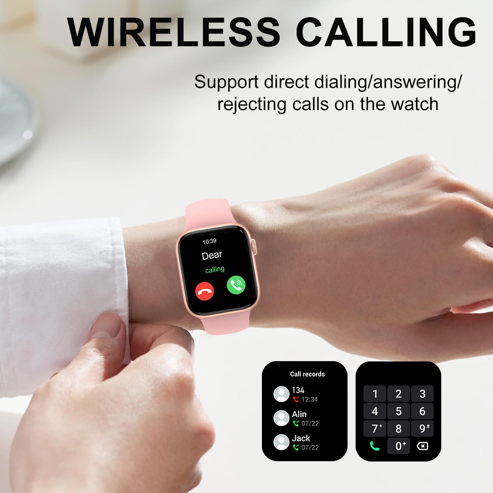 Смарт-часы, беспроводной вызов – обзор и цена Smartwatch Iphone Watch For Men