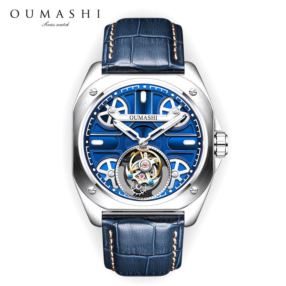 Роскошные мужские часы 41 мм с – обзор и цена Skeleton Mechanical Watch
