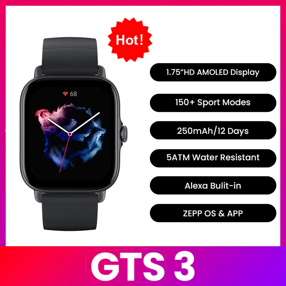 Смарт-часы Amazfit GTS 3, водо – обзор и цена Smartwatch Timex Watches For Men