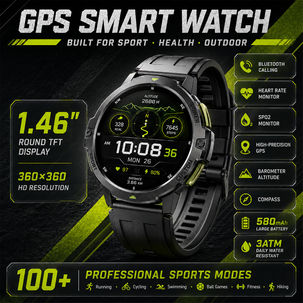НОВЫЕ Военные GPS-смарт-часы с – обзор и цена Smartwatch Timex Watches For Men