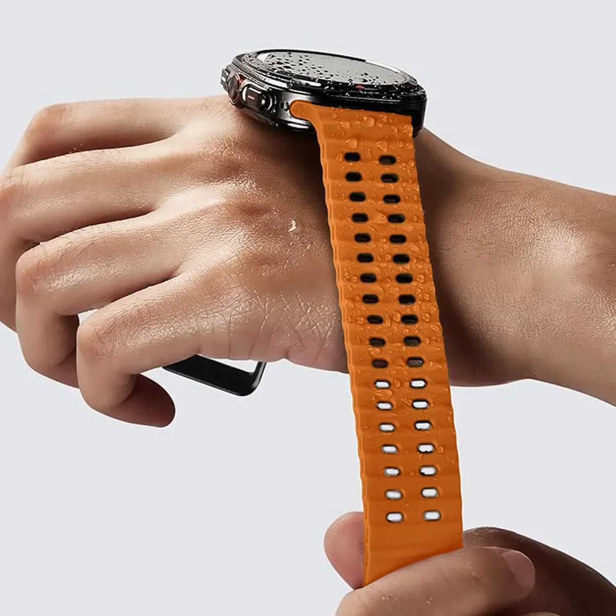 Двухцветный силиконовый ремешо – обзор и цена Tide Watch Surf